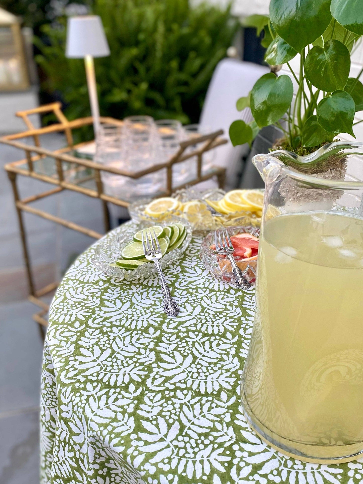 Gathered Garden Tablecloth