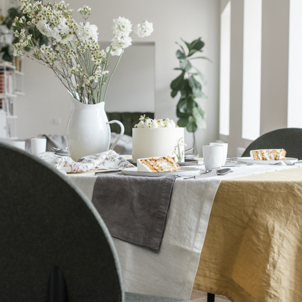 Ash Linen Napkins Set of 2: 16"x16" | 40x40 cm