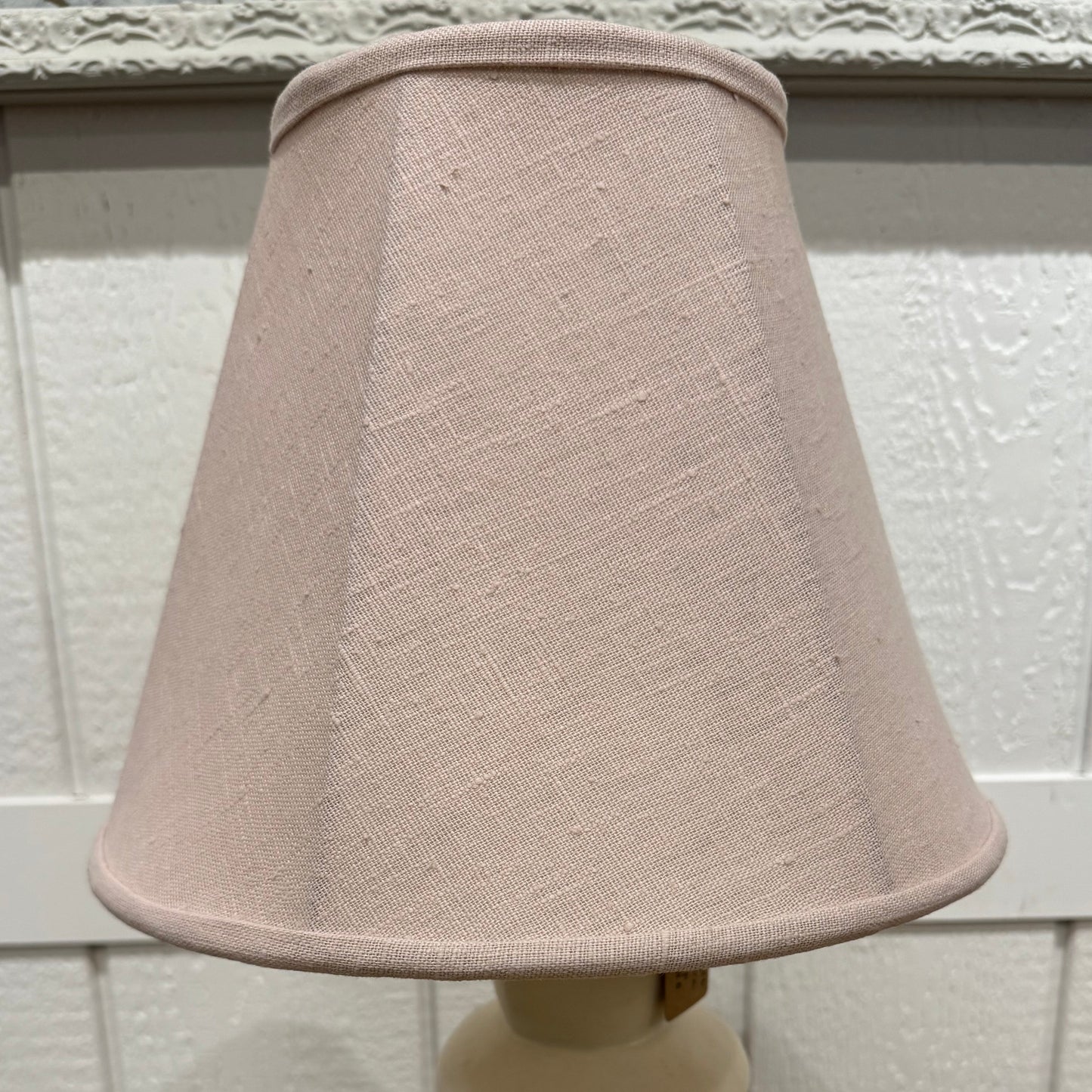 Hand sewn french linen lampshade