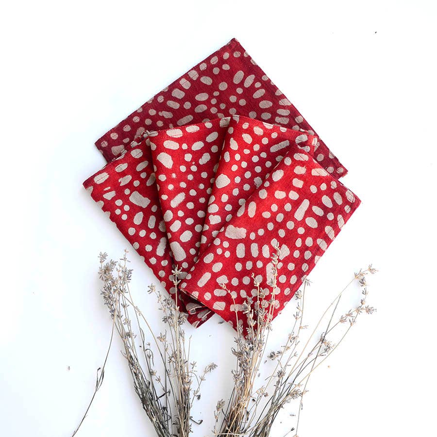 Block Print Cotton Cocktail Napkins - LUV SPRINKLES