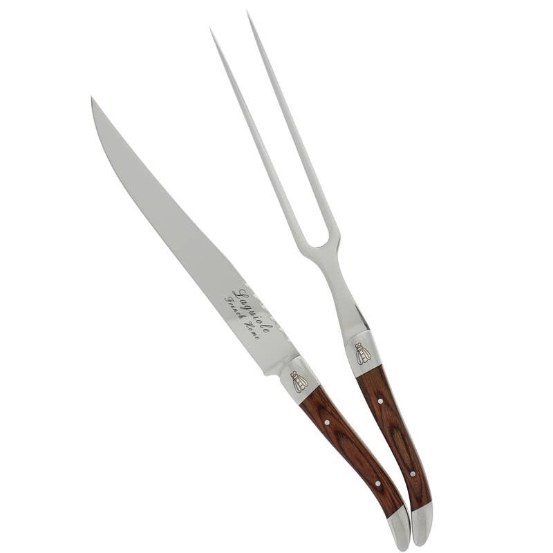 Pakkawood Carving Knife and Fork Set