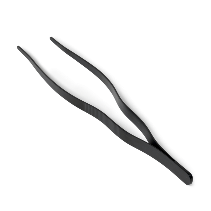 Black Stainless Steel Kitchen Tweezer Tongs