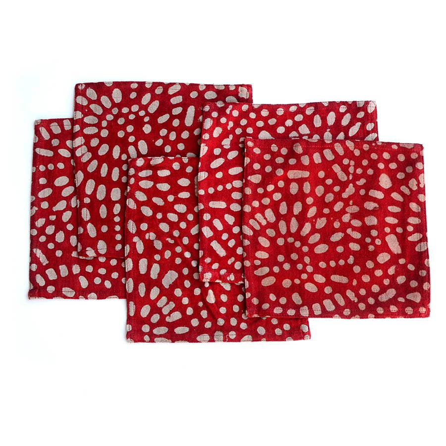 Block Print Cotton Cocktail Napkins - LUV SPRINKLES