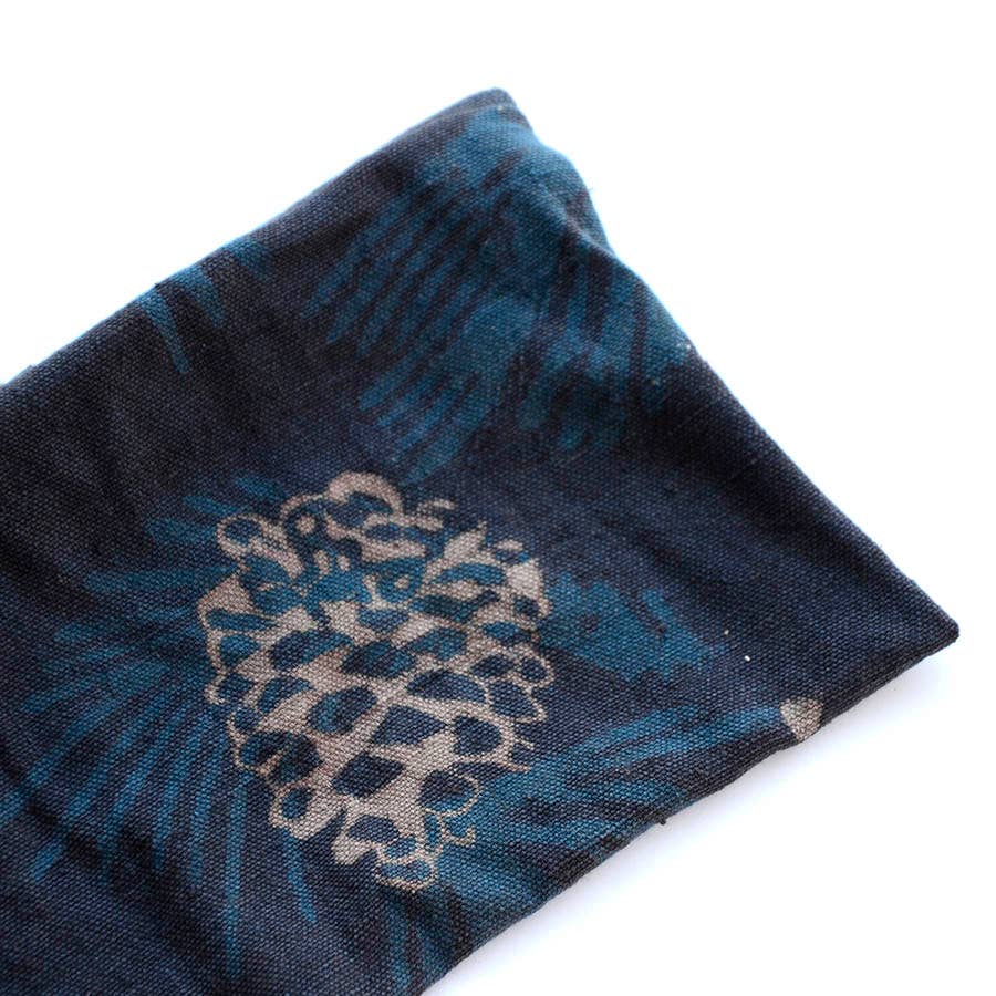 Stocking Stuffers | Block Print Purple Hand Clutch - Pine