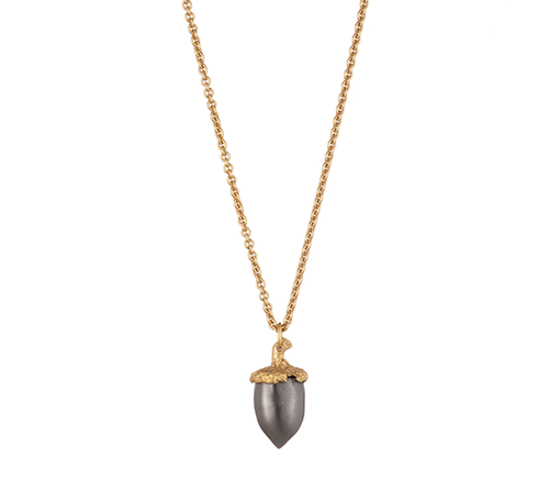 Large Acorn Pendant Necklace