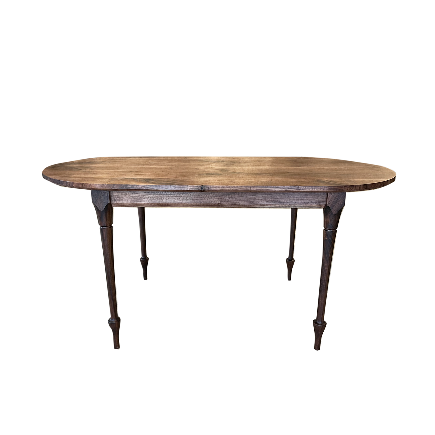 Walnut Dining Table with Turned Legs