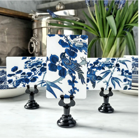 "Blue & White" Place Cards