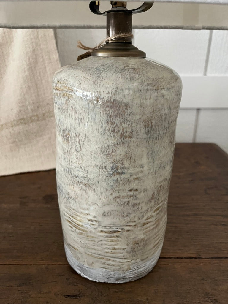 White Glaze Lamp