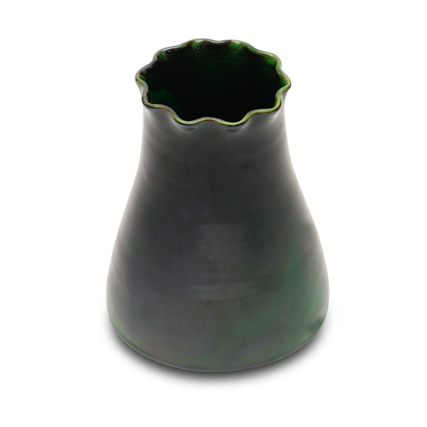 Narrow Mouth Carafe Vase in Jade