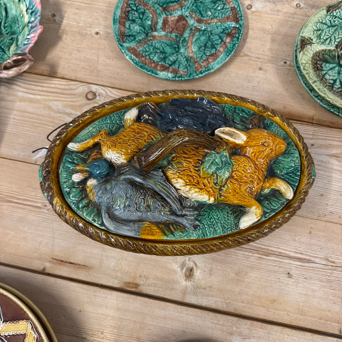 Tan Majolica Covered Tureen Pete Hathaway