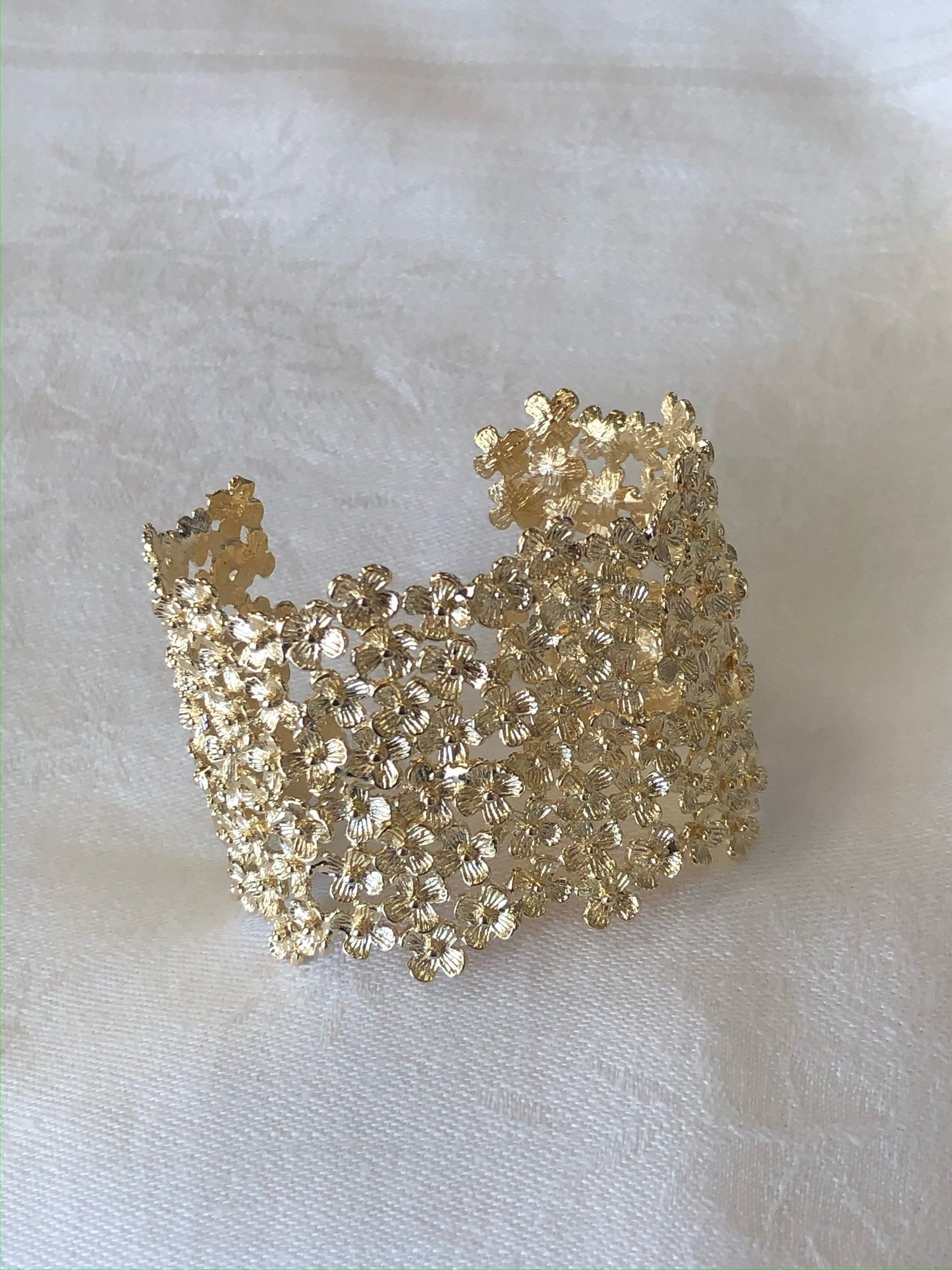 Floral Cuff - Gold