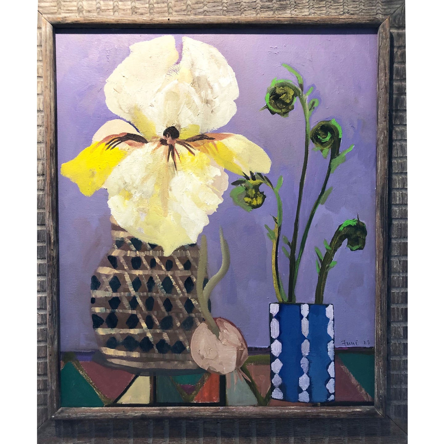 Dark Slate Gray IRIS AND FIDDLEHEADS John Funt