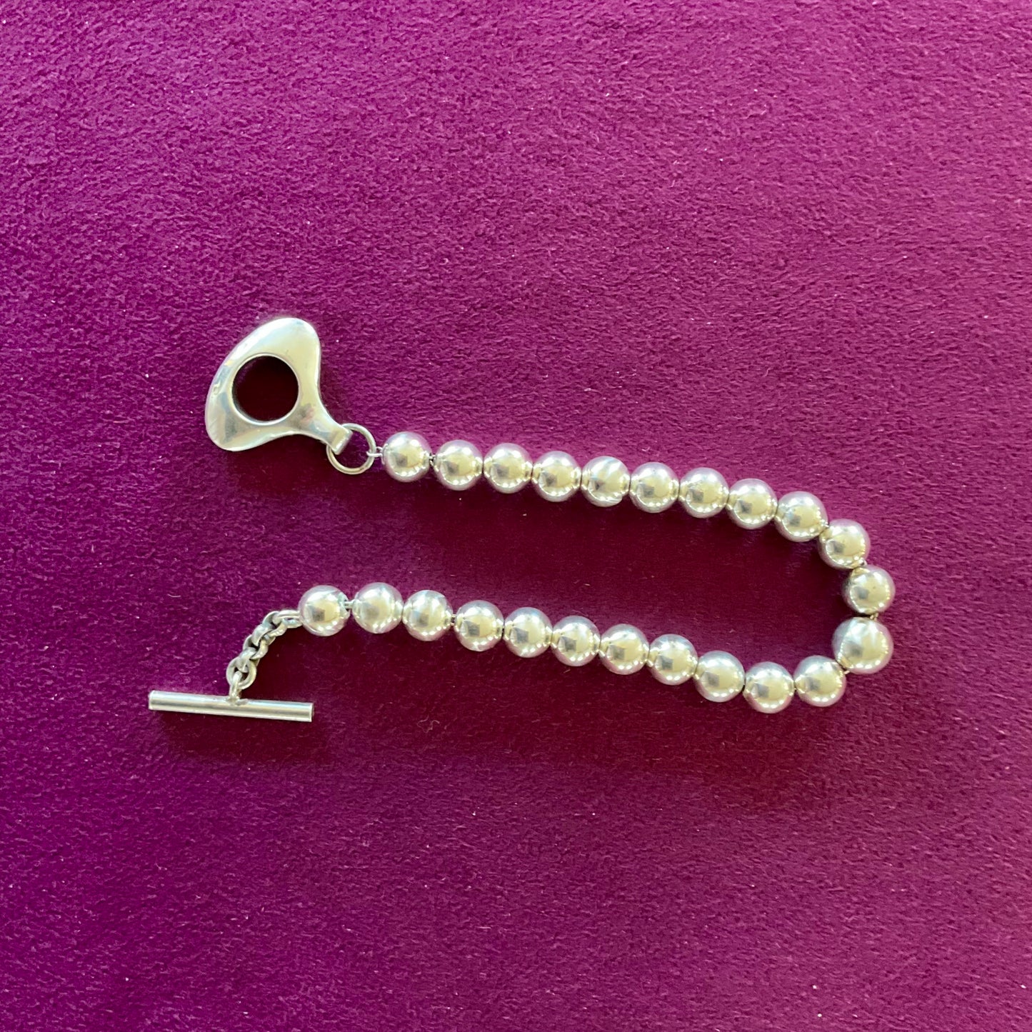 Claude Renaud Boule & Bar Bracelet 7.5" - Sterling Silver