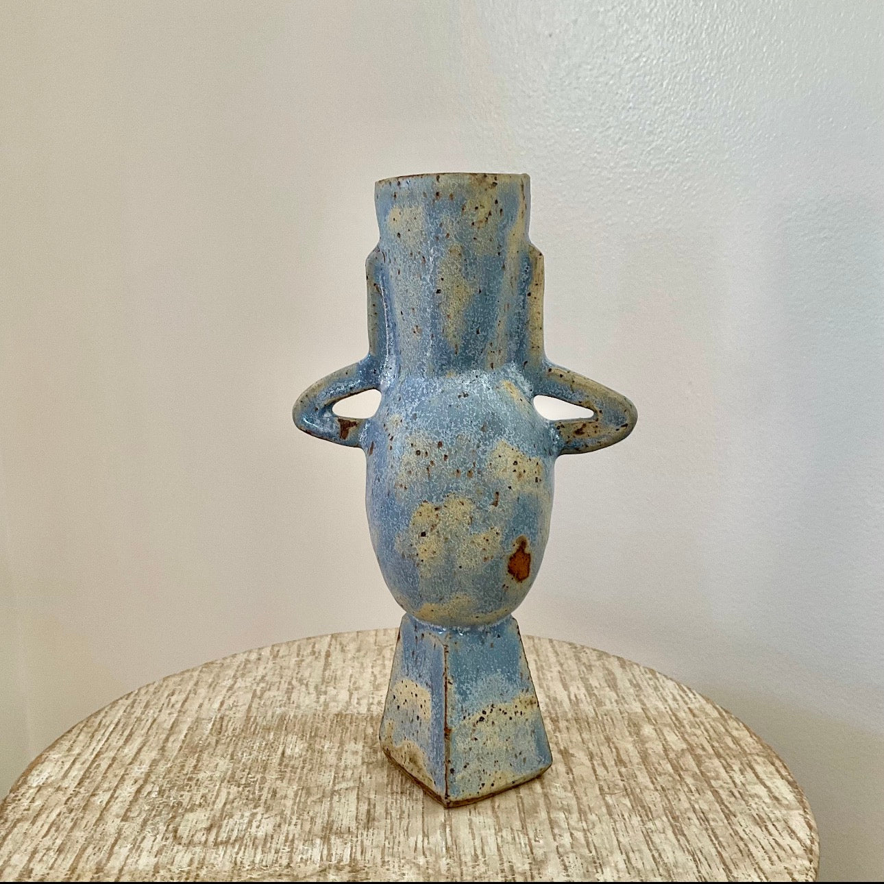 HB Powder Blue 9" amphora vase