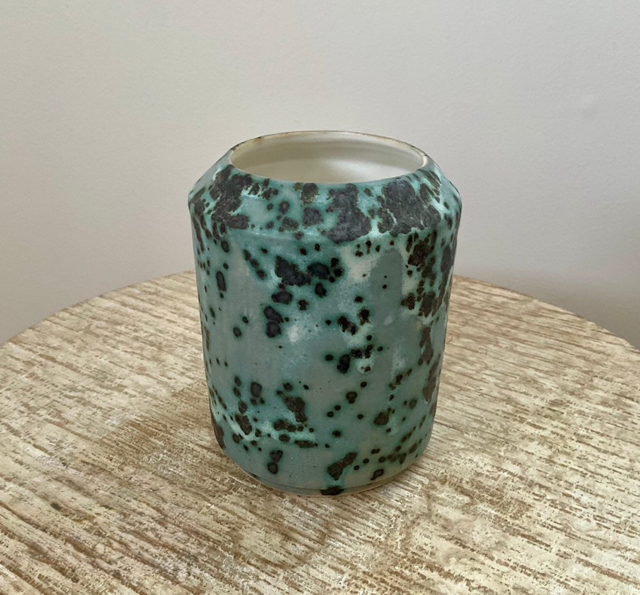 Splatter Green Vase 4”