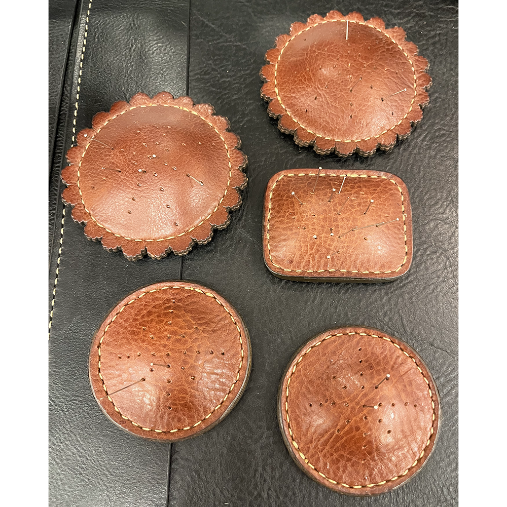 Handmade Leather Pin Cushion