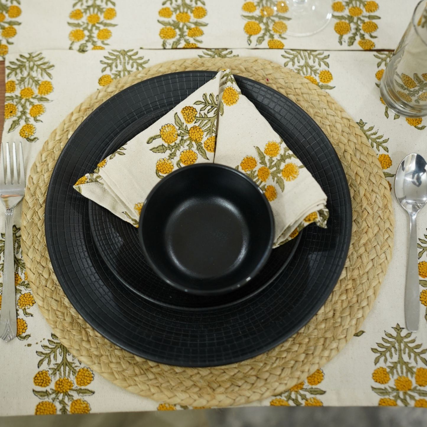 Hajara Hand Block Printed Napkin - small