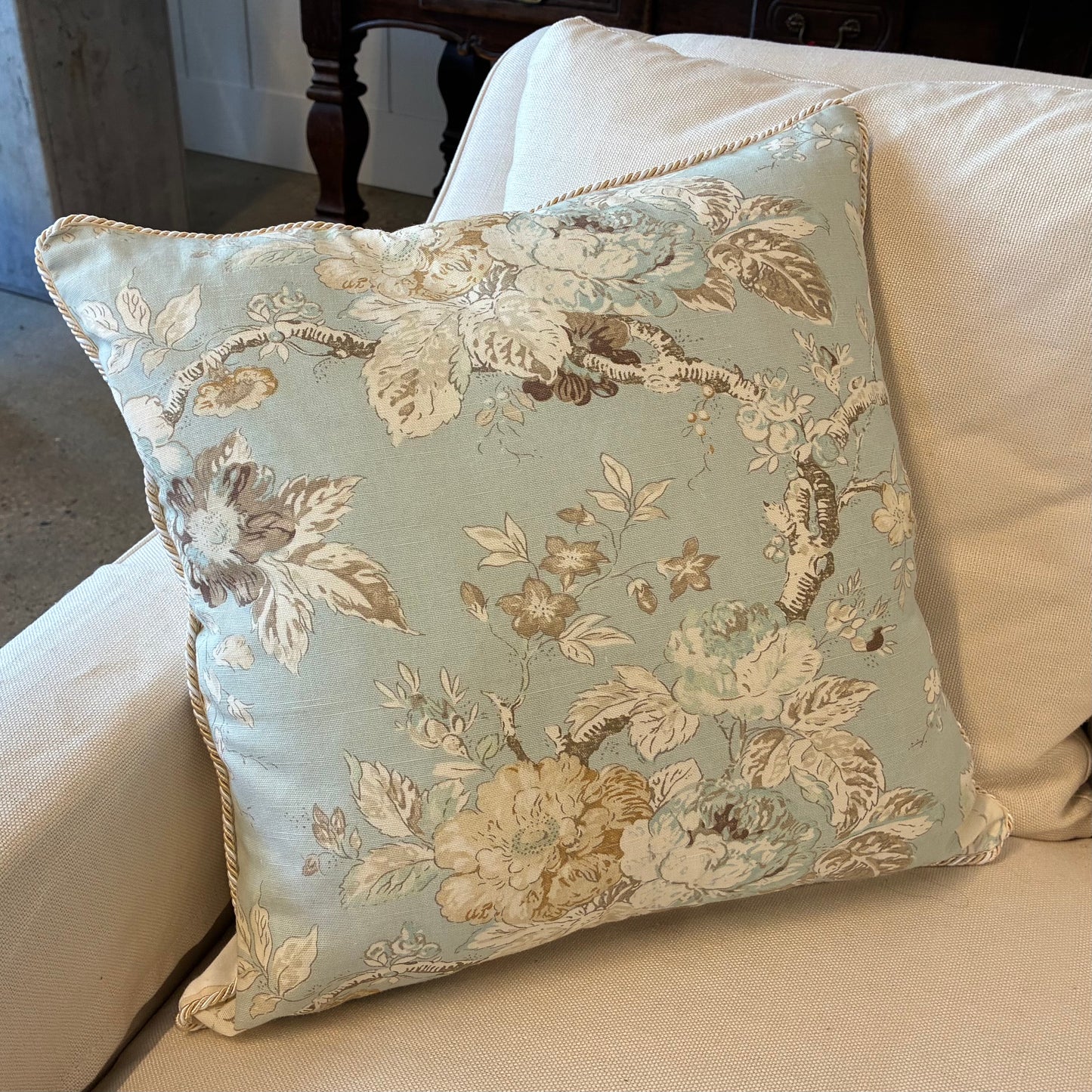 Vintage “Summer Garden” Pillow