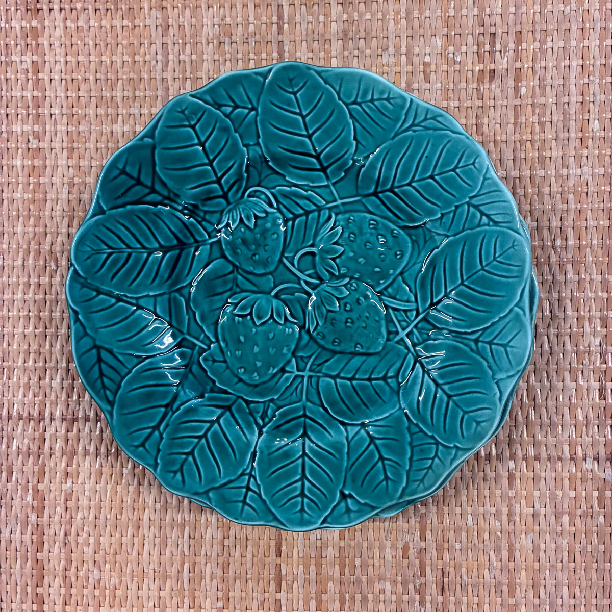 Set of 12 Fondeville Majolica Plates