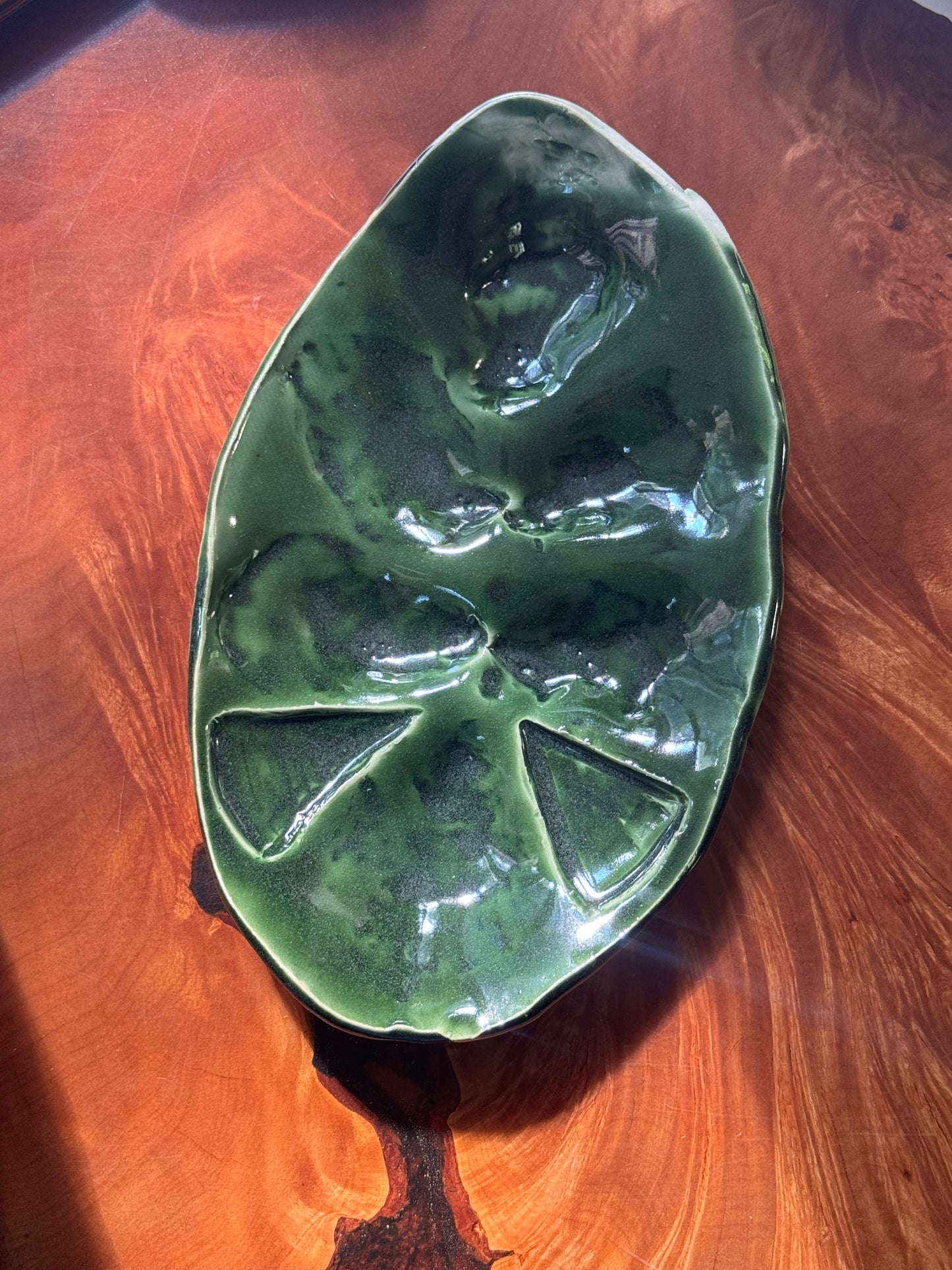 Sienna The Half Shell Oyster Plate - half dozen River Road Ceramics