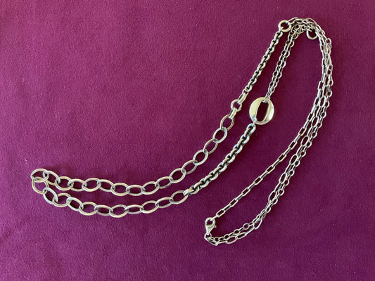 Cable Rope Necklace in Sterling Silver