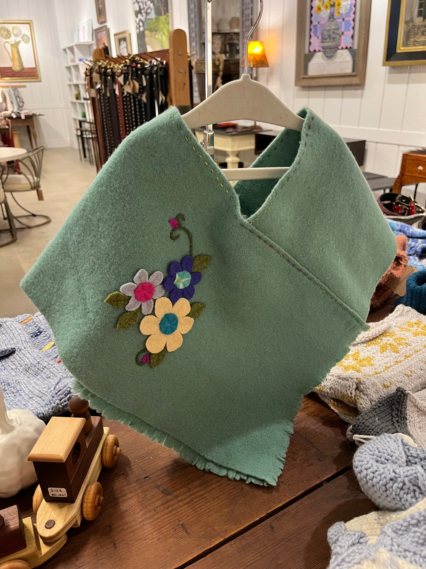 Repurposed Wool & Children's Poncho