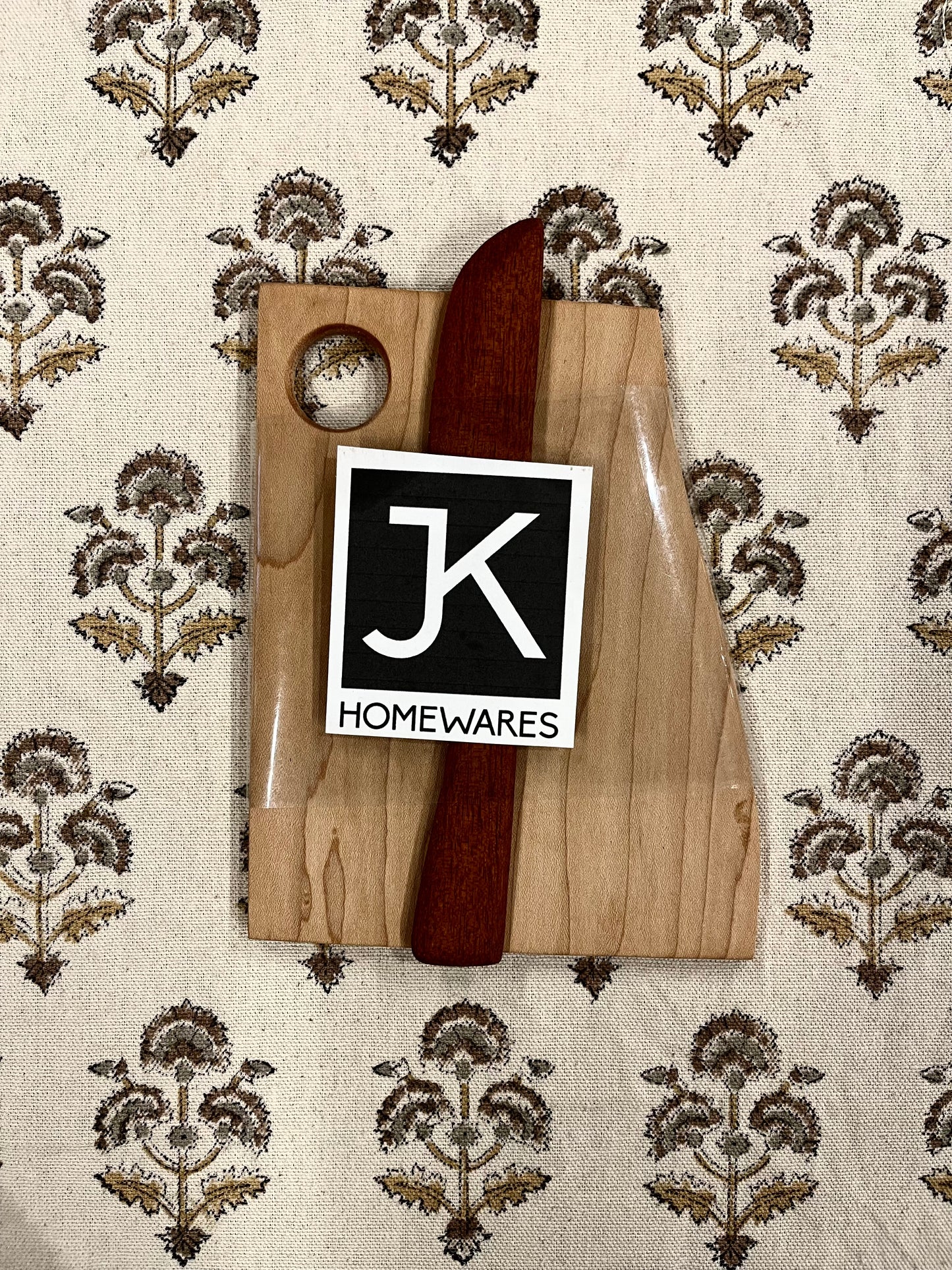 Light Gray Cheese Board & Knife Set JK Custom Furniture