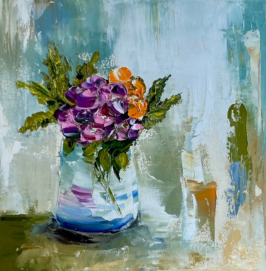 "From My Garden" by Heidi Kirschner, Oil on Canvas