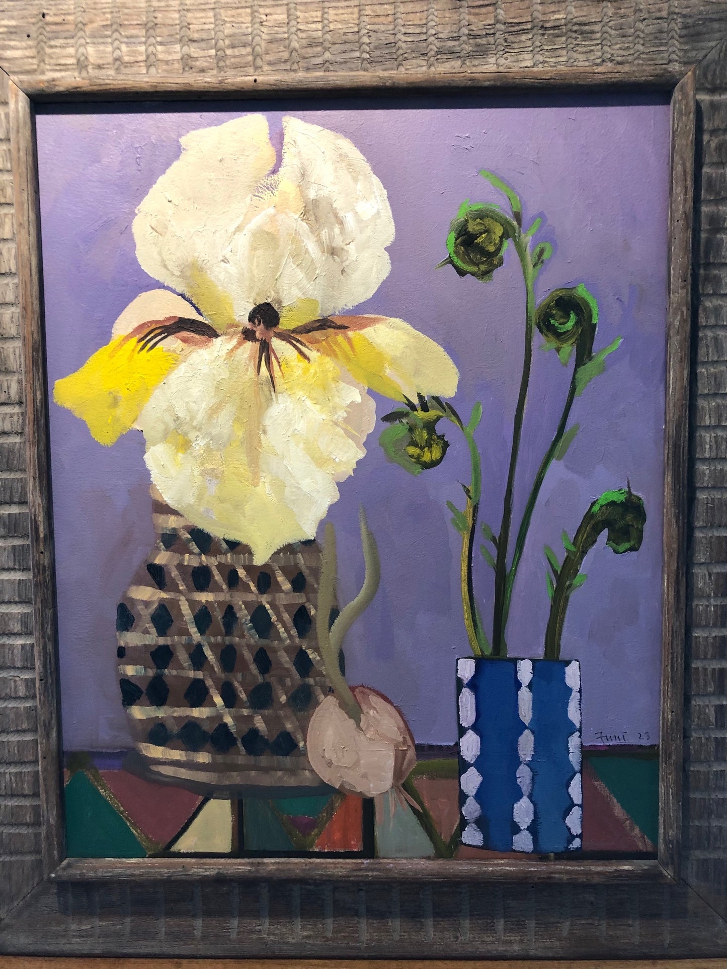 IRIS AND FIDDLEHEADS