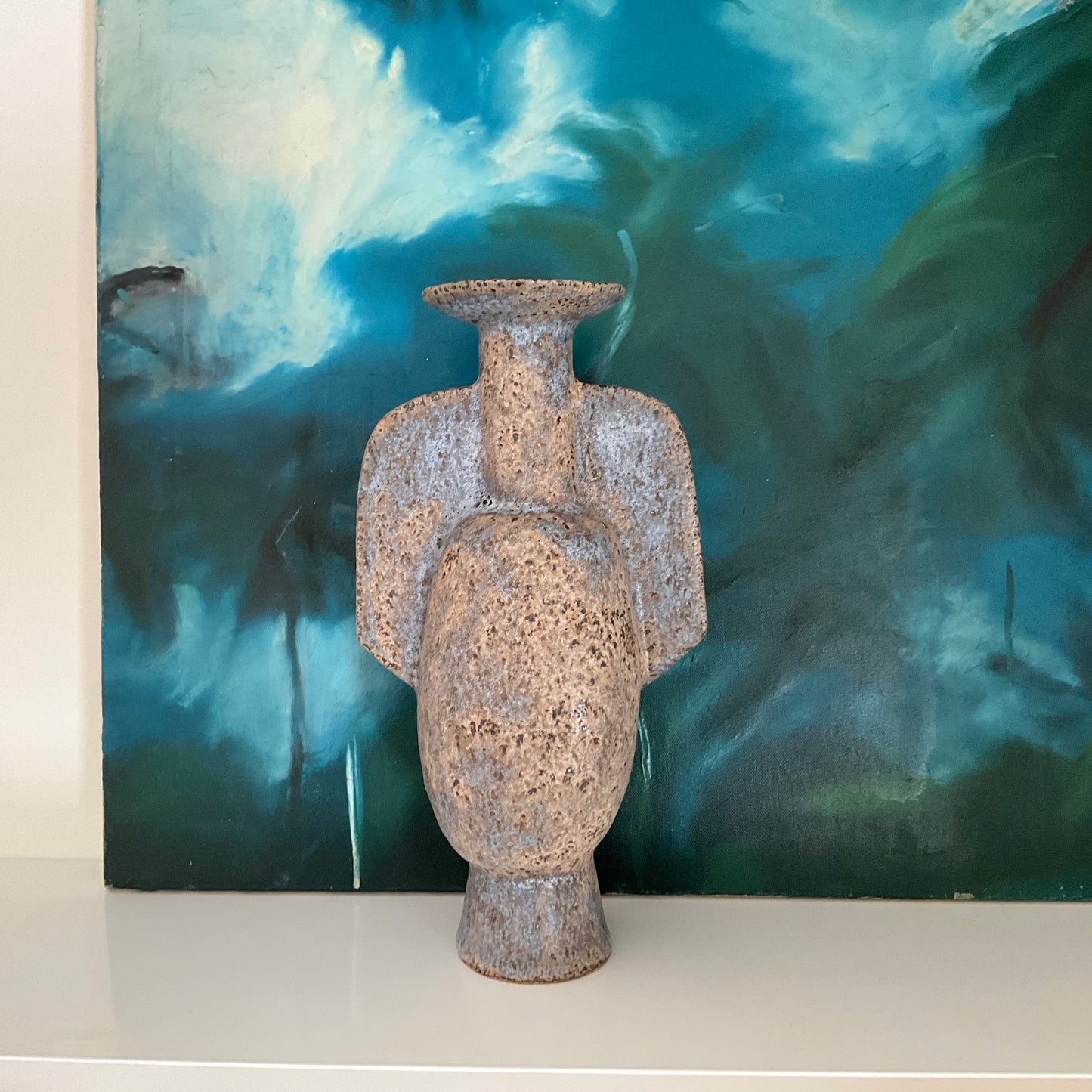 Claude Renaud Pale Blue Ghost Vase