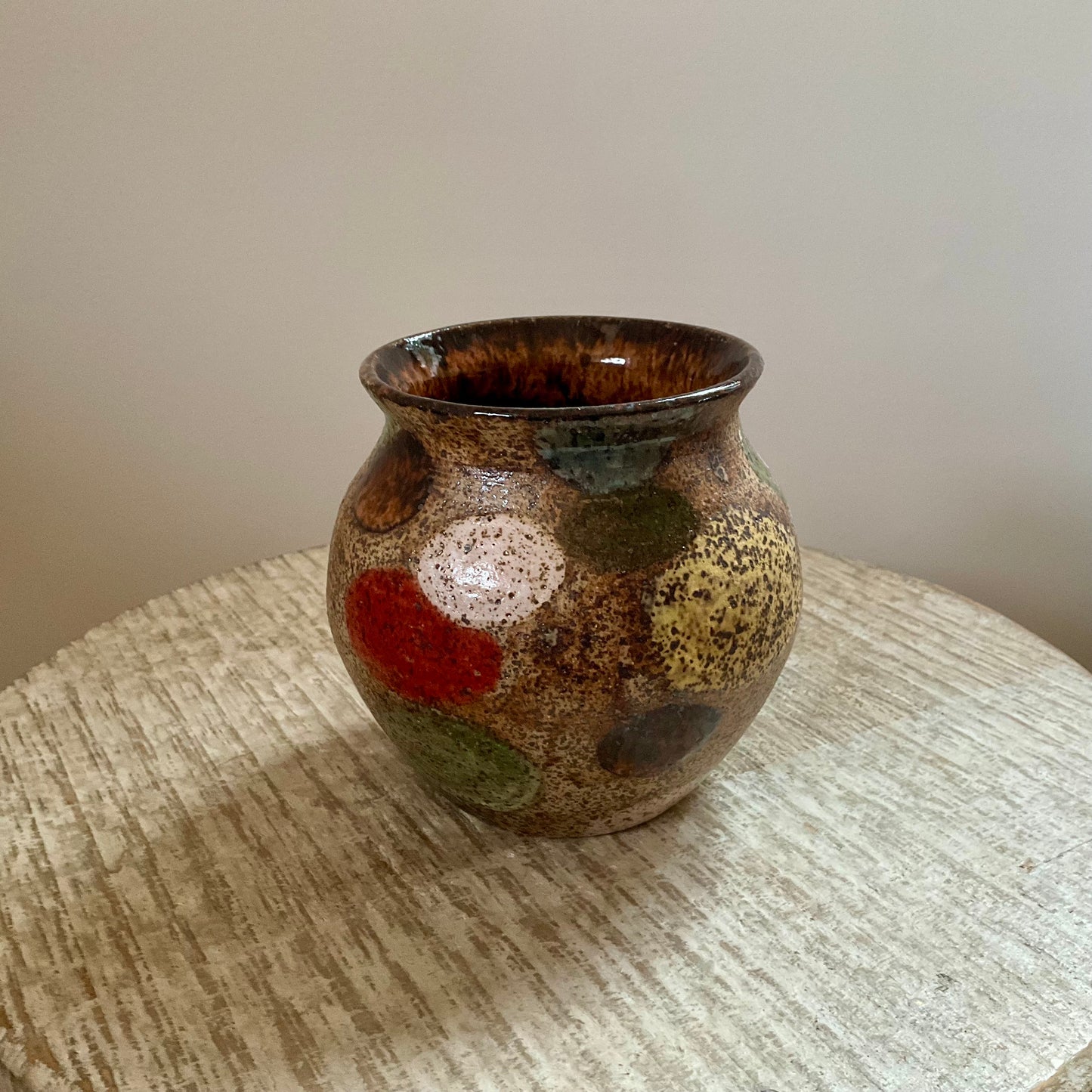Claude Renaud Multicolor Dot Vase