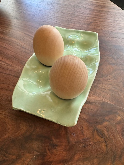 Handmade Egg Carton x 6 Celadon