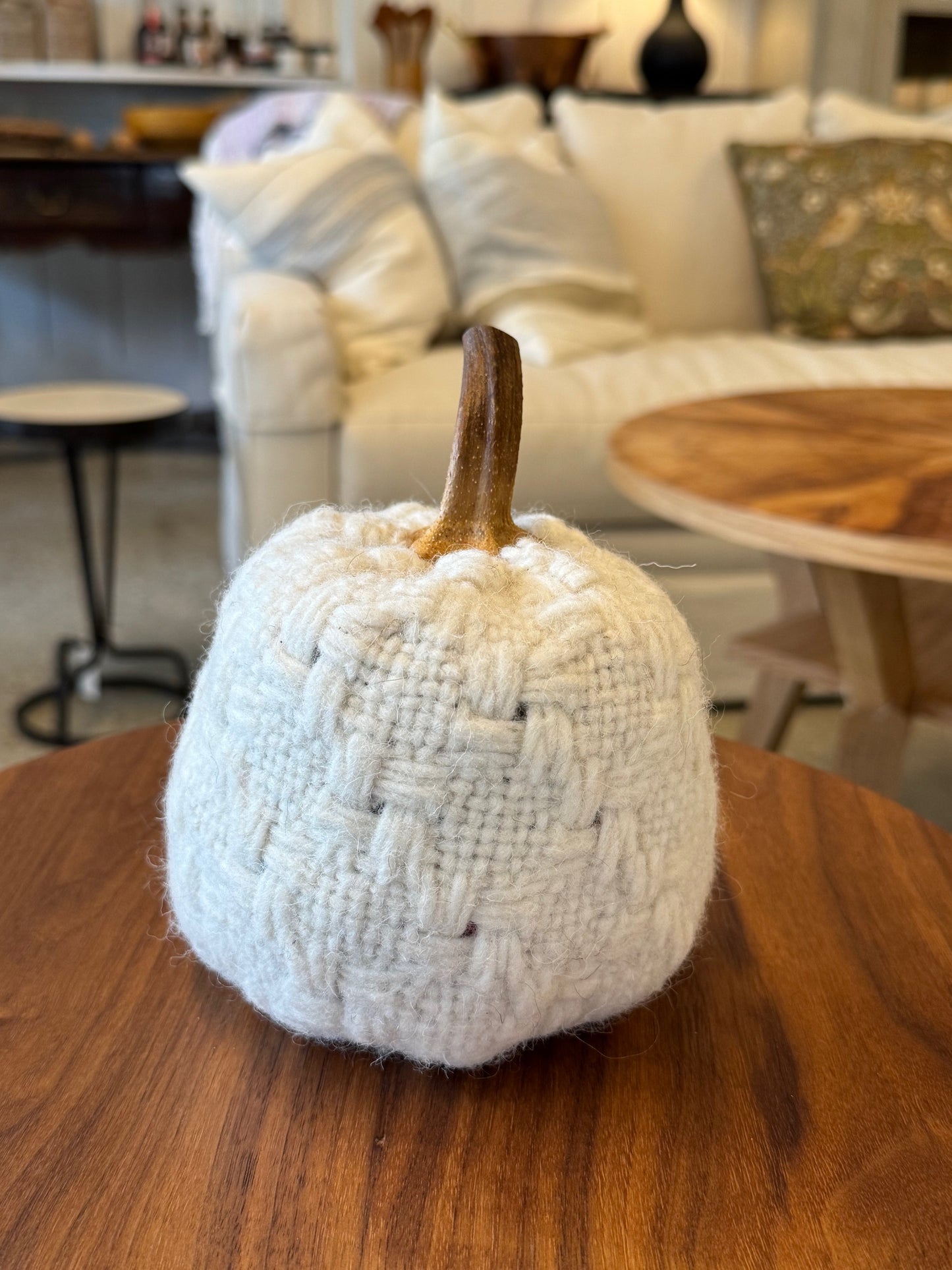 Handmade Wool Pumpkin - large