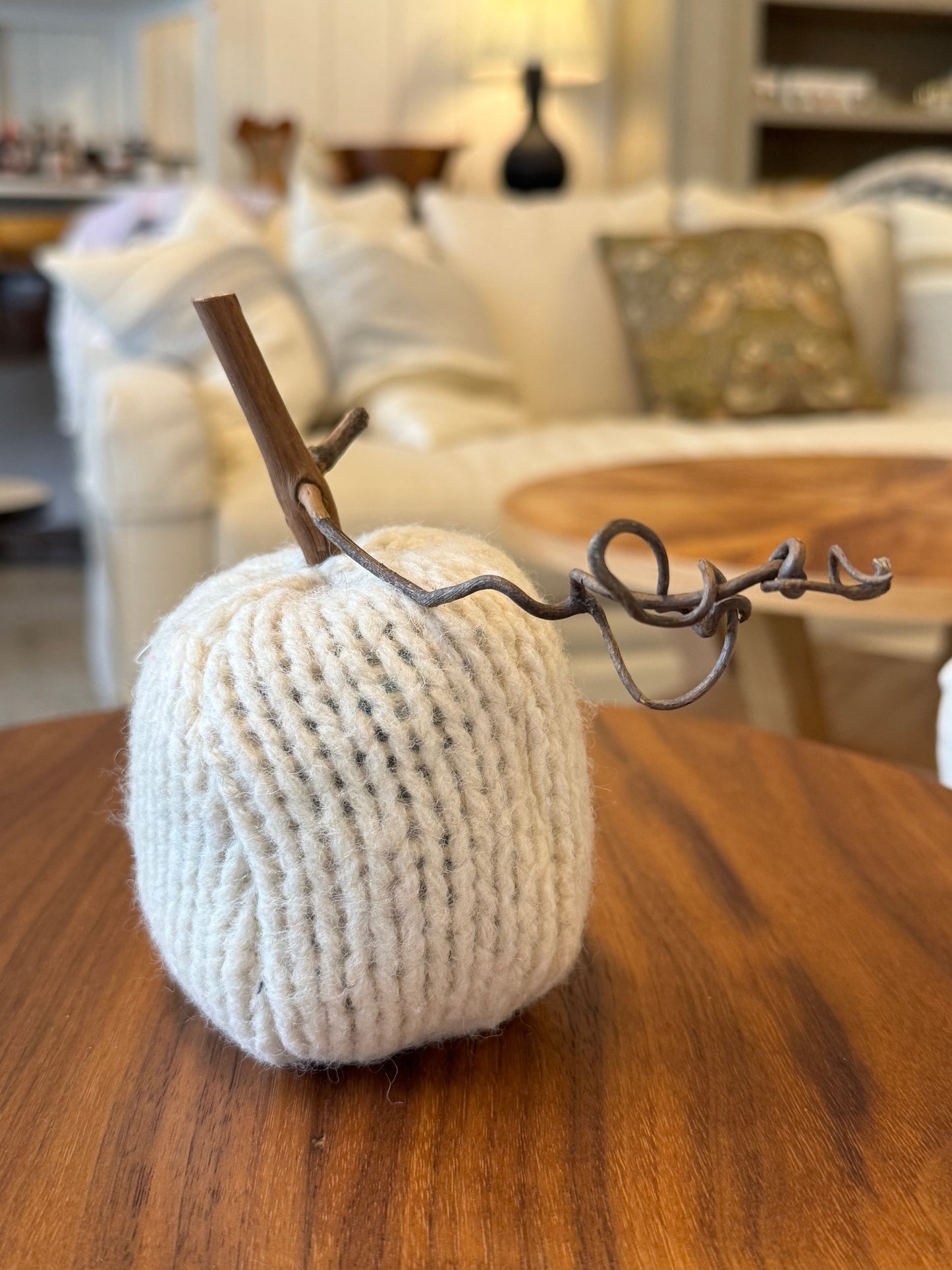 Handmade Wool Pumpkin - medium