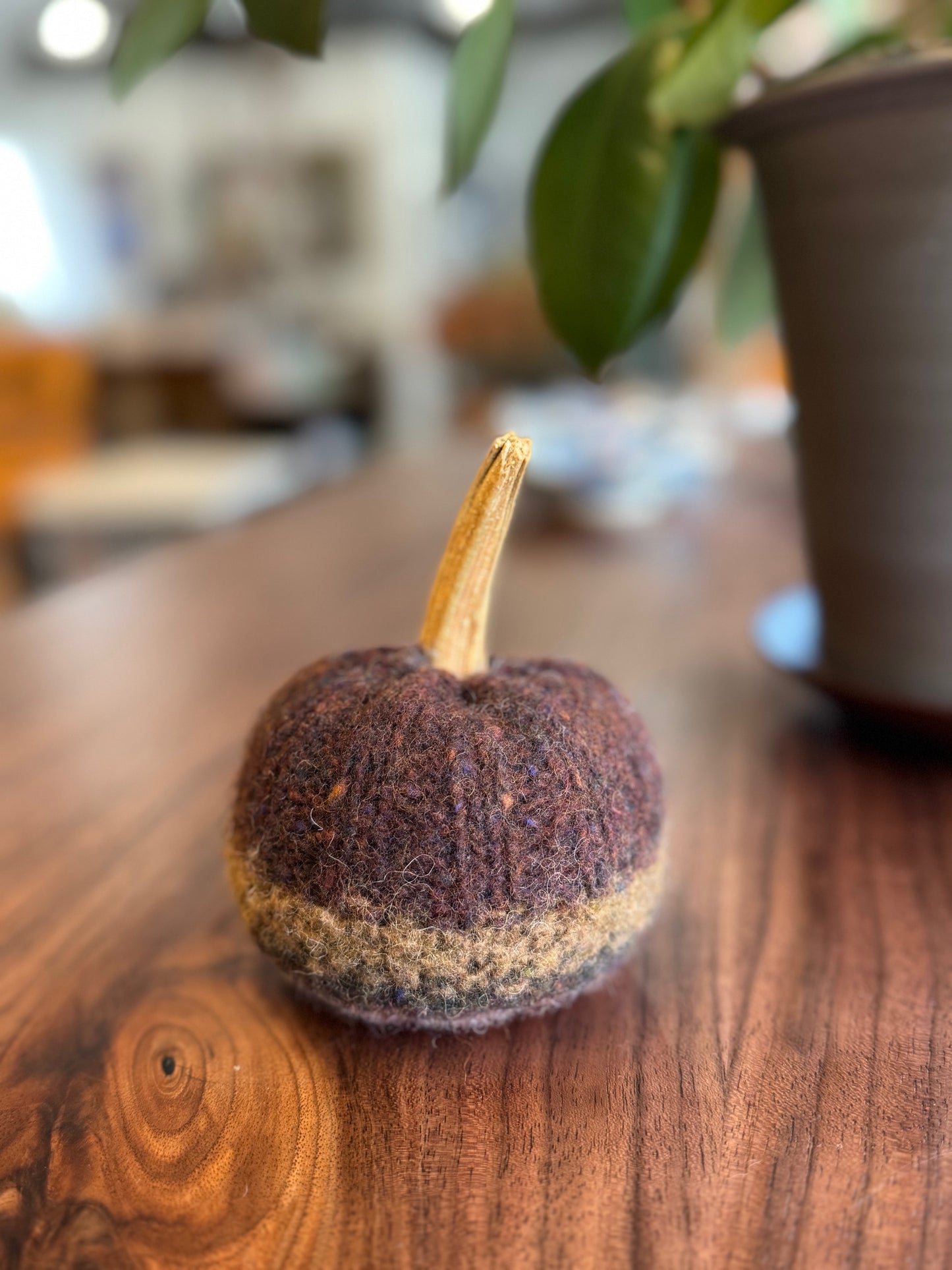 Handmade Wool Pumpkin - medium