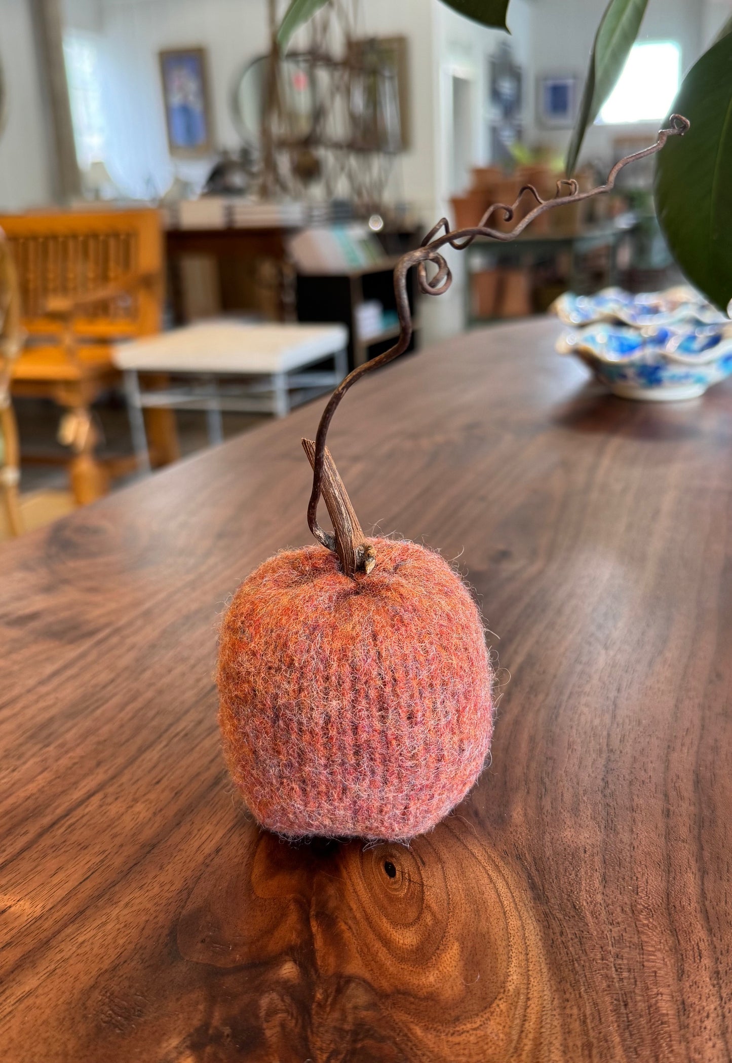 Handmade Wool Pumpkin - medium