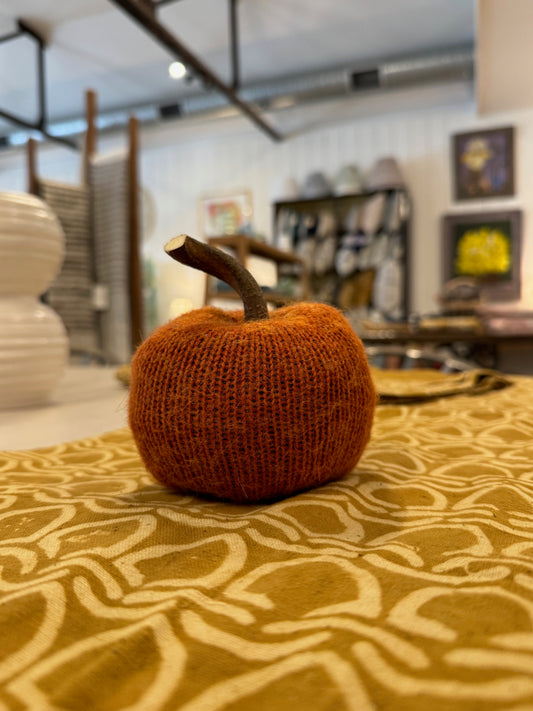 Handmade Wool Pumpkin - large