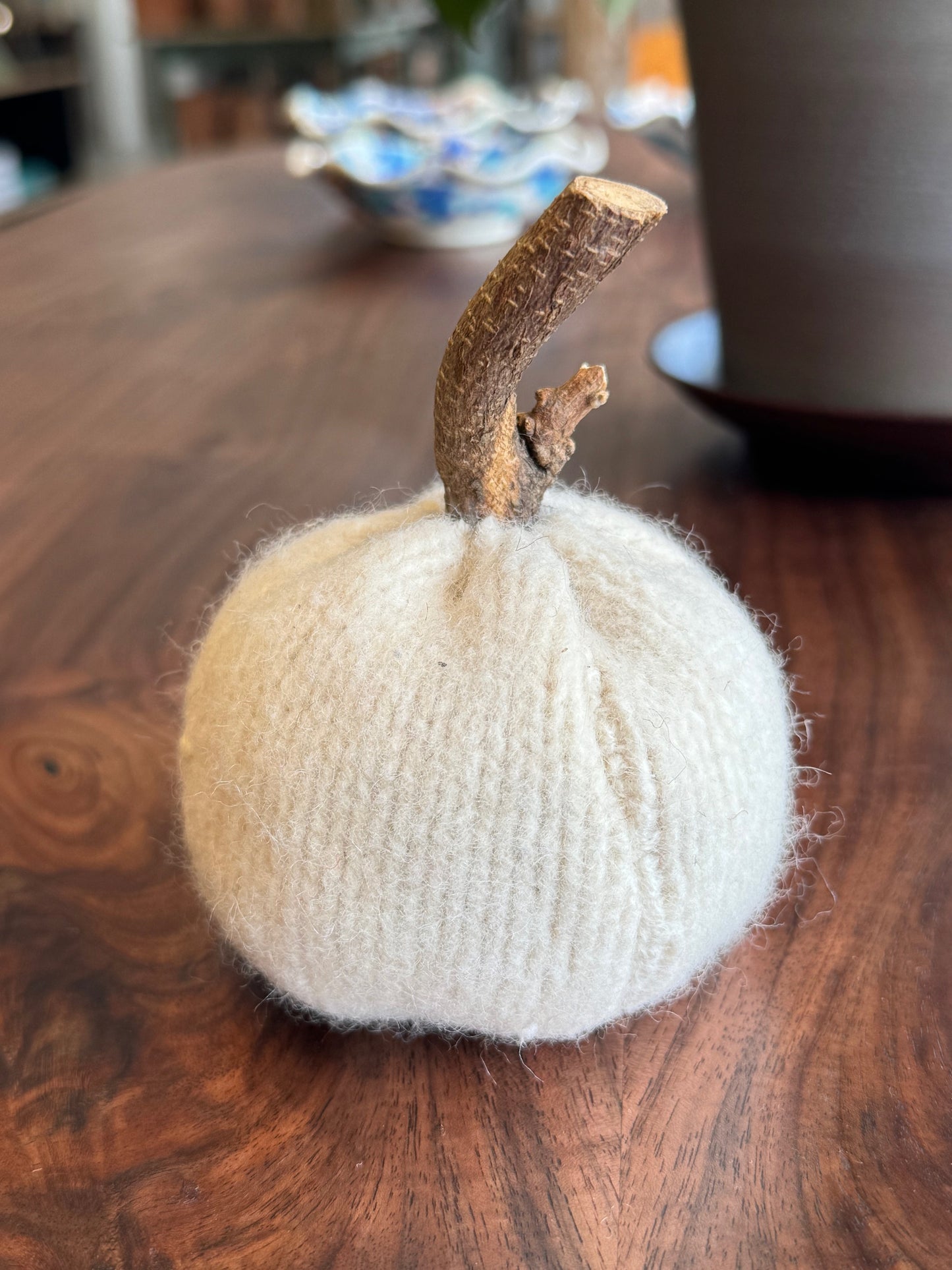 Handmade Wool Pumpkin - medium