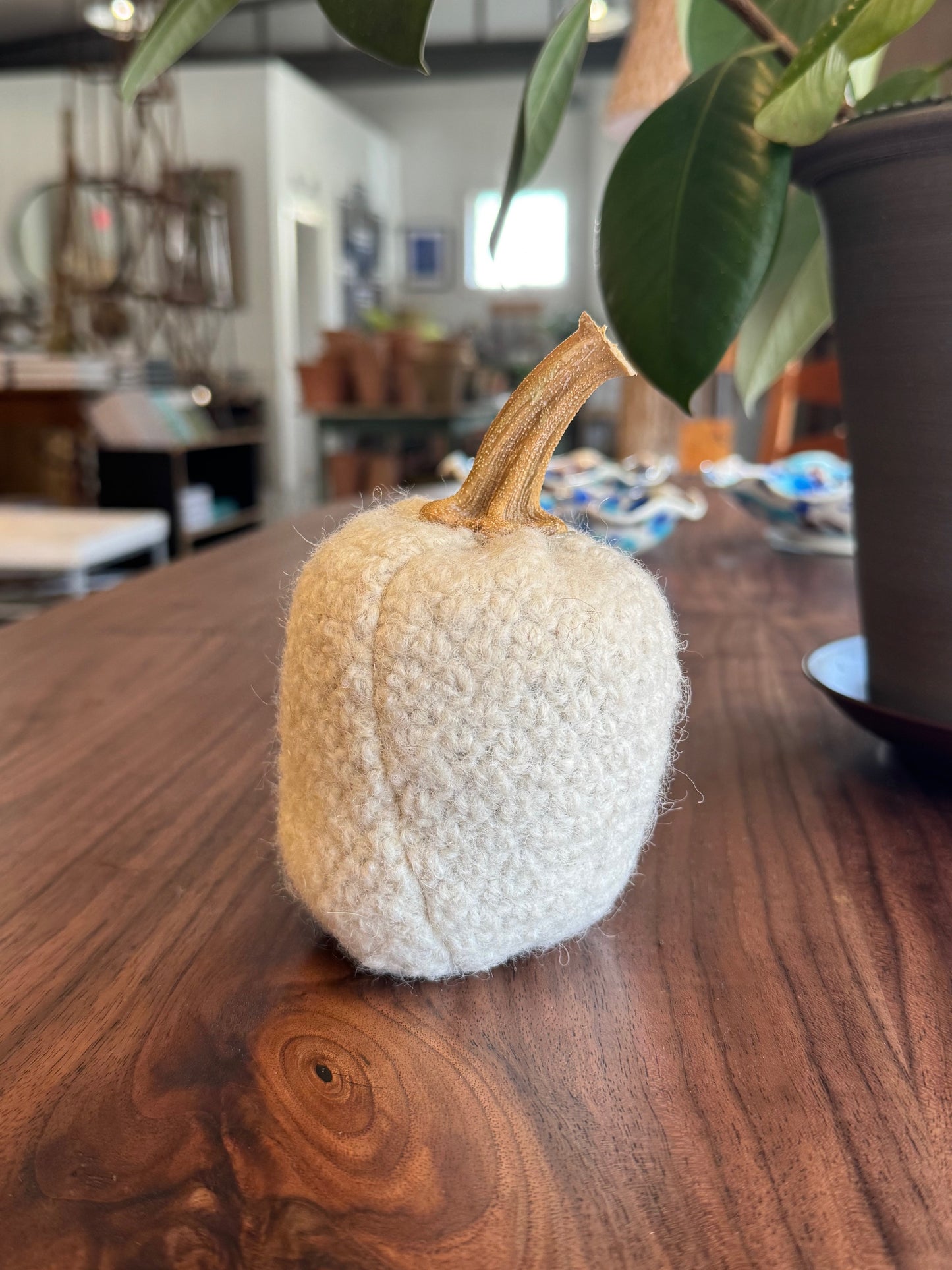 Handmade Wool Pumpkin - large