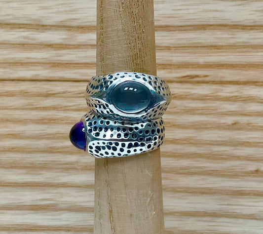 Moonstone Pixel Ring