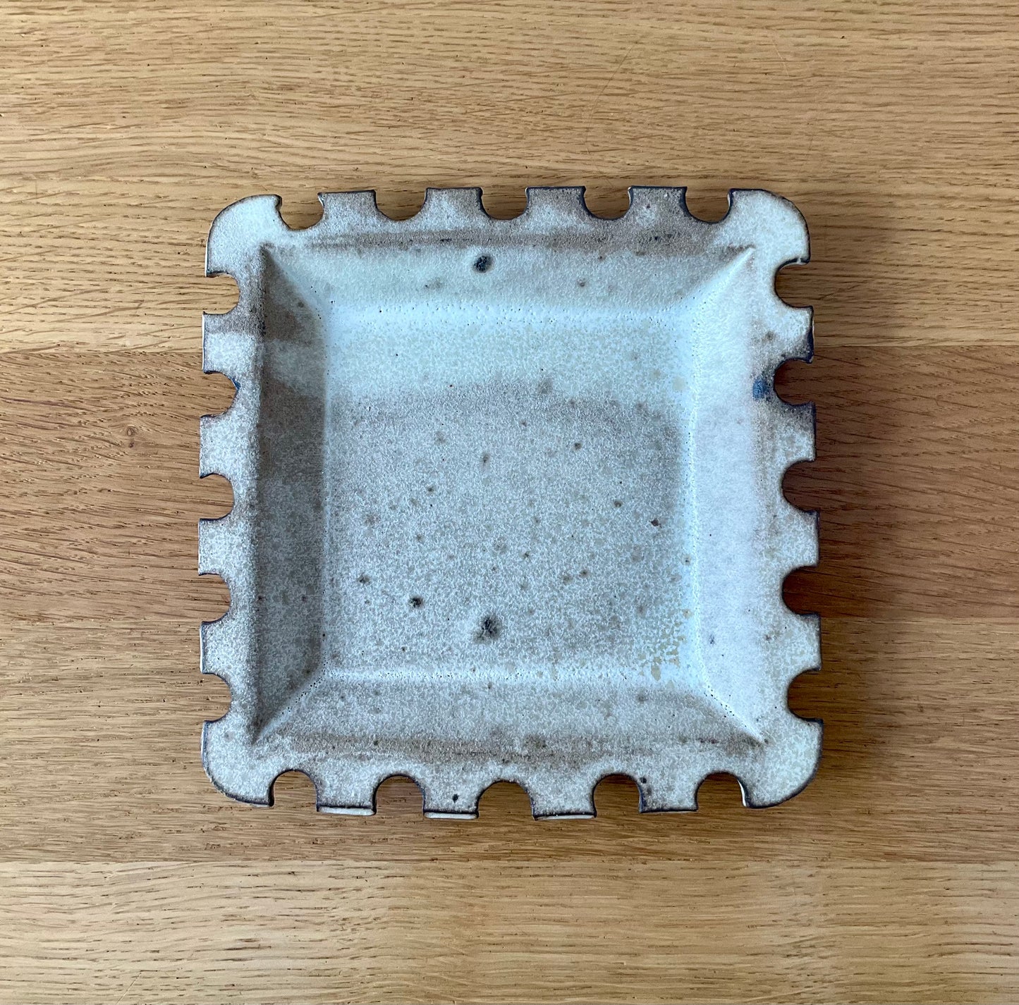 Beige Sculptural Cut-Out Tray