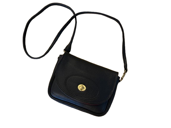 Large Oval Leather Bag