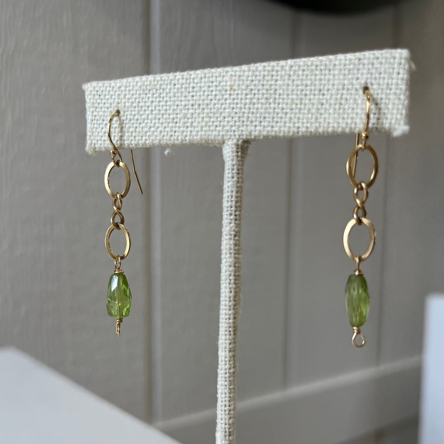 Peridot Drop Earrings