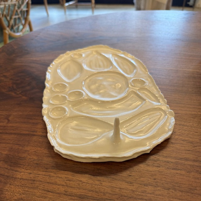Handmade Ceramic Scalloped Jewelry Tray