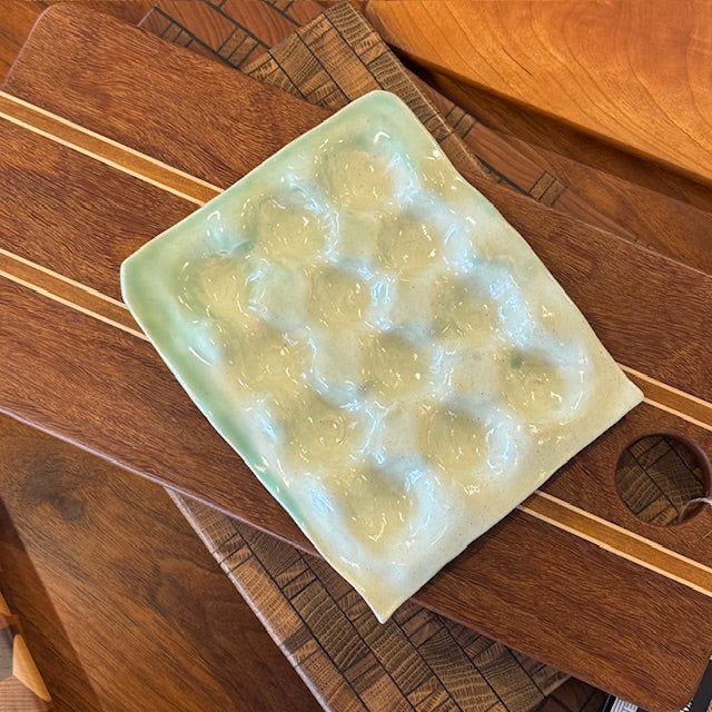 Handmade Egg Tray x 12 Celadon