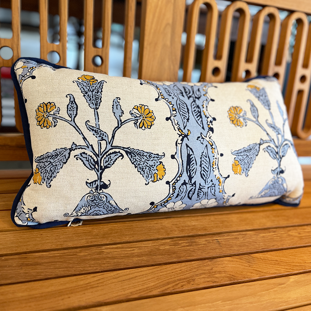 Upcycled John Robshaw Fabric Pillow