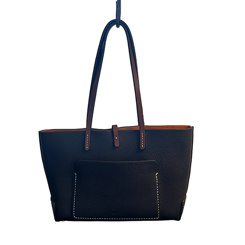 Handmade Leather Tote with Pocket
