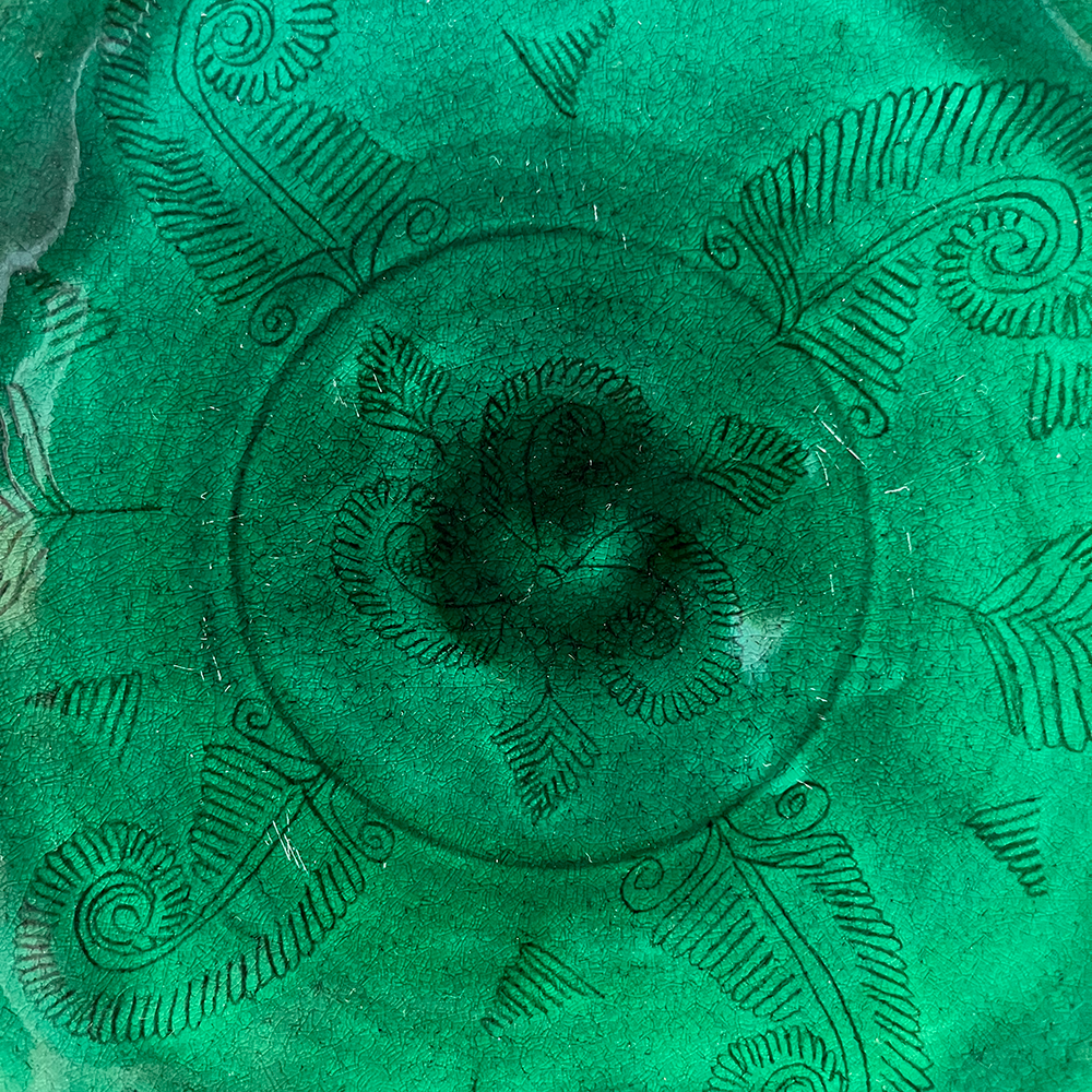 Etched Plate in Jade