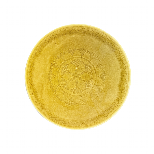 Etched Plate in Gold