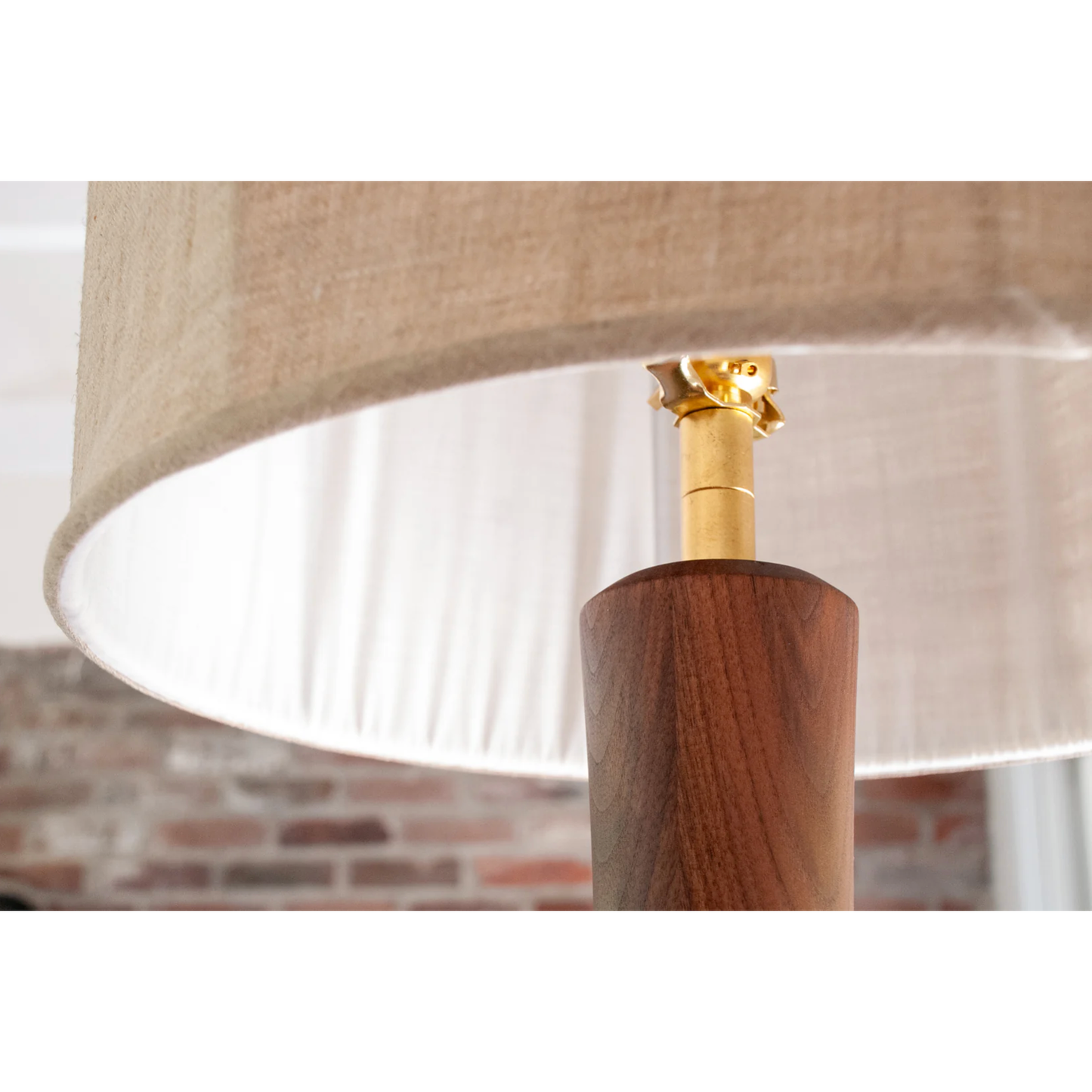 Amphoreus Floor Lamp in Walnut